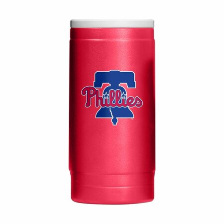 LOGO BRANDS Philadelphia Phillies Flipside Powder Coat Slim Can Coolie 522-S12PC-34